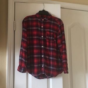 Girls red flannel